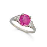 BURMA RUBY-DIAMOND-RING - photo 1