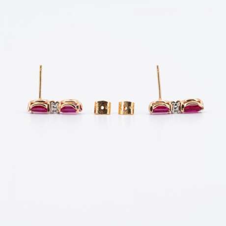 RUBY-DIAMOND-EAR JEWELLERY - фото 3