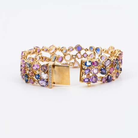 Saphir-Diamant-Armband - Foto 4