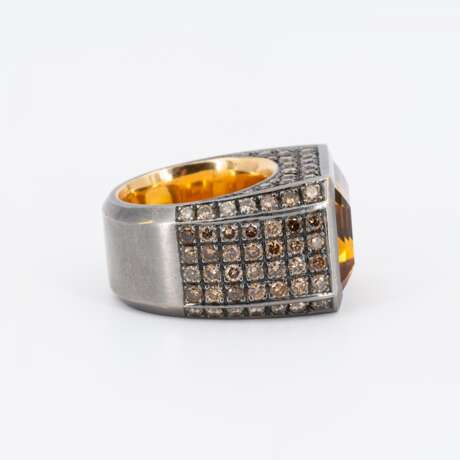 CITRINE-DIAMOND-RING - photo 4