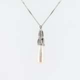 PEARL-DIAMOND-PENDANT-NECKLACE - photo 2