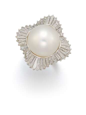 PEARL-DIAMOND-RING - photo 1