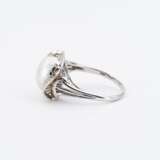 NATURAL-PEARL-DIAMOND-RING - photo 2