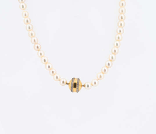 DIAMOND-PEARL-NECKLACE - photo 2