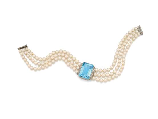 AQUAMARINE-PEARL-NECKLACE - photo 1