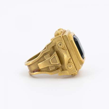 KIESELSTEIN-CORD. TOURMALINE-RING AND DIAMOND-EAR CLIP ONS - photo 4