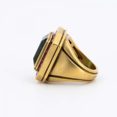 KIESELSTEIN-CORD. GEMSTONE-RING AND EAR CLIP ONS - photo 2