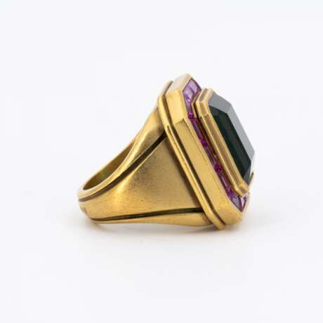 KIESELSTEIN-CORD. GEMSTONE-RING AND EAR CLIP ONS - photo 4