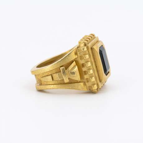 KIESELSTEIN-CORD. TOURMALINE-DIAMOND-PEDAT, EAR CLIP ONS AND RING - photo 4