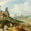 Willem van Nieulandt. The Forum Romanum with Shepherds and Cattle - Prix ​​des enchères