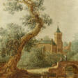 Frans de Hulst. Flusslandschaft mit Brücke und Kirche - Auktionspreise