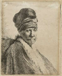 Rembrandt van Rijn. Man with Moustache and Turban-like Hat