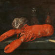 George William Sartorius. Still Life with Lobster, Bread, Knife and Small Bottle on a Stone Slab - Auction prices