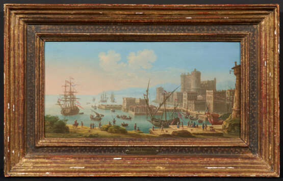 Juan Ruiz, zugeschrieben. Harbour Scene at the Mediterranean - photo 1