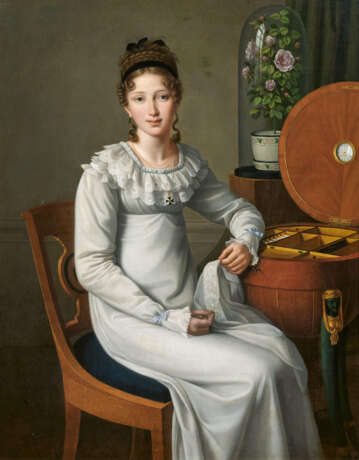 Heinrich Christoph Kolbe. Portrait of a Young Woman at the Sewing Table - photo 1