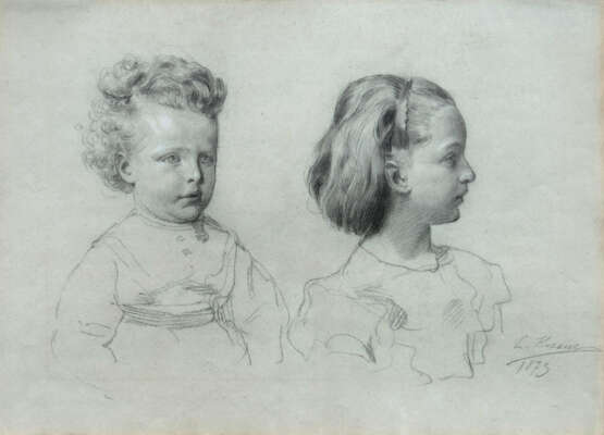 Ludwig Knaus. Portraits of Two Children - photo 1