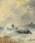 Andreas Achenbach. Andreas Achenbach. Rowing Boat in the Storm