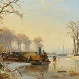 Andreas Achenbach. Winter Landscape with Frozen River - photo 1