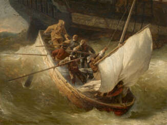 Andreas Achenbach. Das Lotsenboot