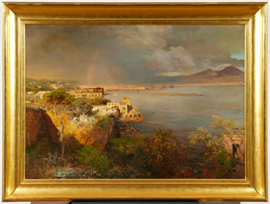 Oswald Achenbach. Bay of Naples with a Rainbow - photo 2