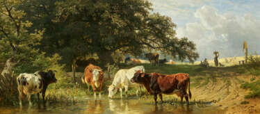 Friedrich Voltz. Cows at the Trough