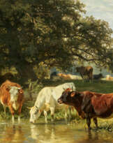 Friedrich Voltz. Cows at the Trough