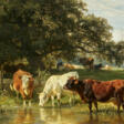 Friedrich Voltz. Cows at the Trough - Auction prices