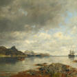 Georg Anton Rasmussen. Large Fjord Landscape - Auction prices