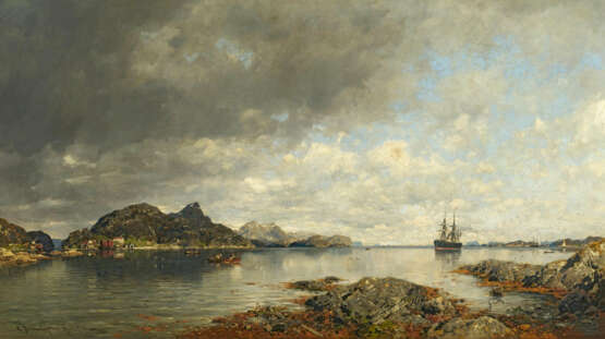 Georg Anton Rasmussen. Large Fjord Landscape - photo 1