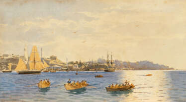 Themistokles von Eckenbrecher. The Harbour of Istanbul