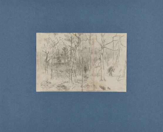 Karl Buchholz. Eleven Loose Sheets with Studies of Landscapes and Trees - photo 14