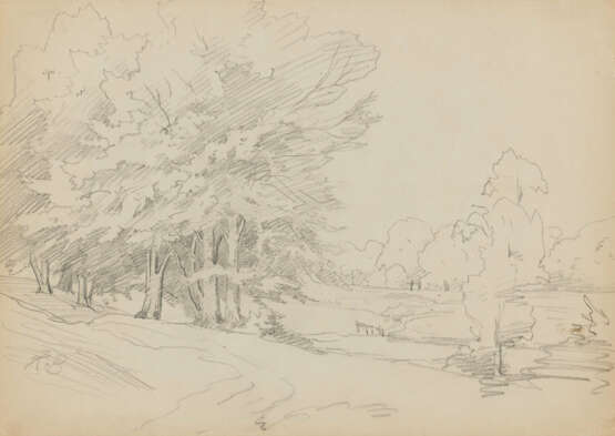 Karl Buchholz. Eleven Loose Sheets with Studies of Landscapes and Trees - photo 16