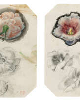 Eugène Delacroix, zugeschrieben. Two Floral Studies