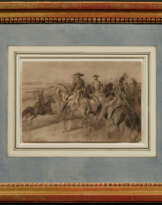 Constantin Guys. Napoleon III. on the Horse during the Military Review
