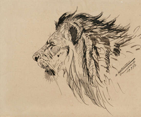 Friedrich Wilhelm Kuhnert. Lion's Head - photo 1