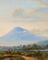 Raden Saleh Ben Jaggia. Landscape with a View of the Merapi Volcano on Java