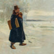 Hans Nikolaj Hansen. Self-portrait of the Artist in the Snow - Auction prices