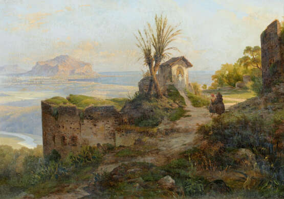 Carl Morgenstern. View of the Bay of Palermo with Monte Pellegrino - фото 1