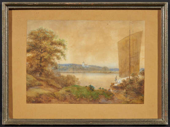 Ernst Ferdinand Oehme. Landscape along the Elbe - photo 2