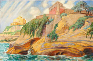 Ludwig von Hofmann. Coastal Section in Southern Italy