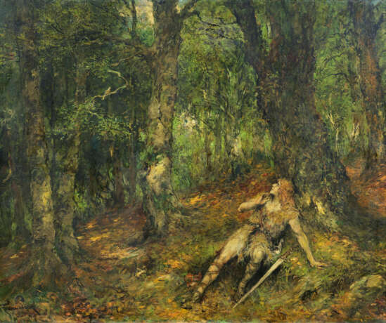 Ferdinand Leeke. Siegfried lauscht dem Waldvogel - Foto 1