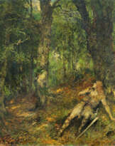 Ferdinand Leeke. Siegfried Listens to the Forest Bird