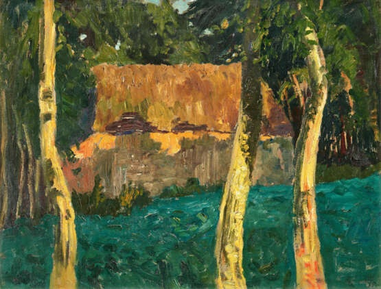 Fritz Overbeck. Red House with Birches - photo 1