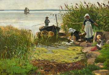 Walter Leistikow. Washers at the Lakeshore