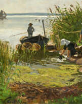 Walter Leistikow. Washers at the Lakeshore