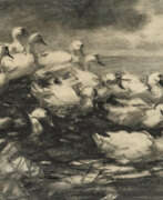 Watercolours. Alexander Max Koester. Ducks on the Riverbank