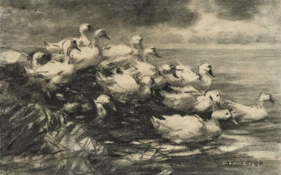 Alexander Max Koester. Ducks on the Riverbank - photo 1