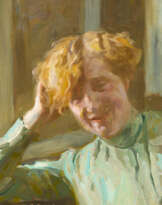 Arthur Kampf. Portrait of a blonde woman