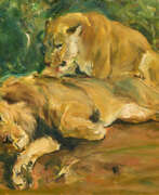 Otto Dill. Otto Dill. Resting Couple of Lions