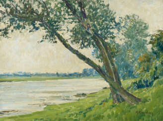 Max Clarenbach. Der Rhein bei Uerdingen